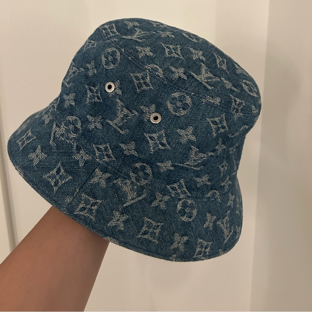 Louis Vuitton Indigo Monogram Denim Bucket Hat